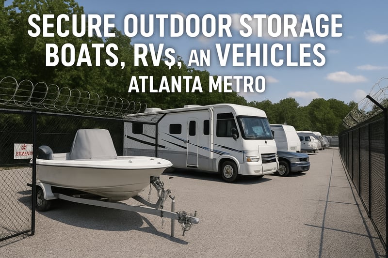 Secure outdoor storage for boats, RVs, and vehicles in Atlanta Metro